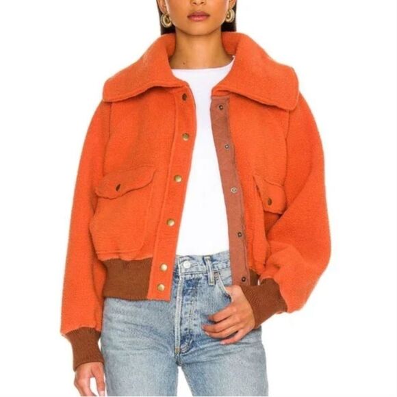 We The Free Jackets & Blazers - We The Free Shasta Snap-Up Fleece Bomber Jacket